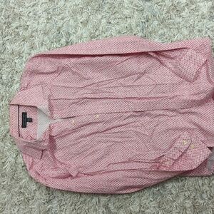 Pink floral button down shirt for Men